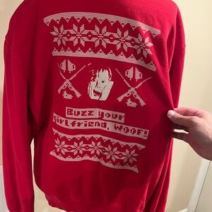 Red Graphic Men's Sweater